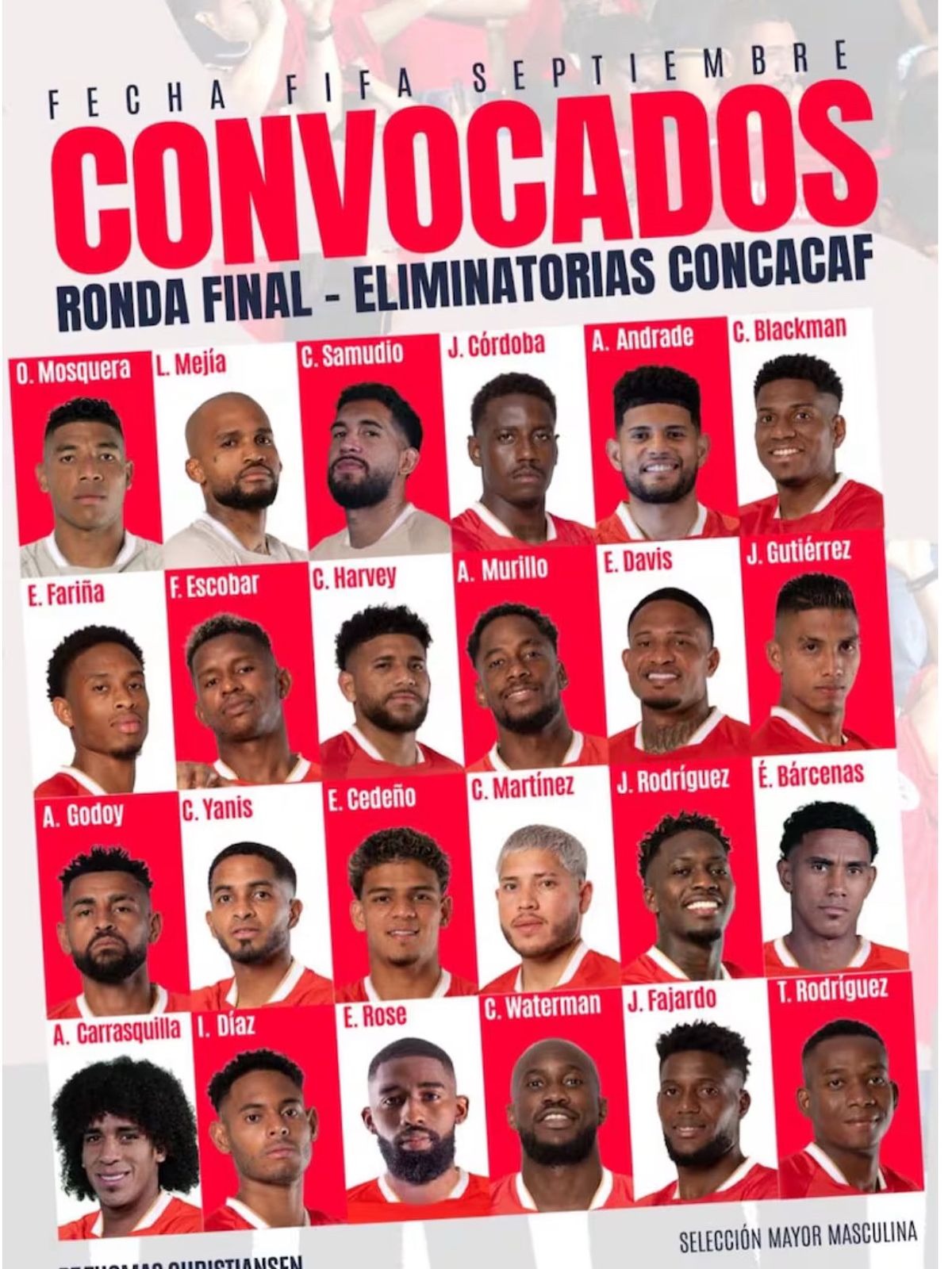 Estos son los futbolistas convocados para las eliminatorias